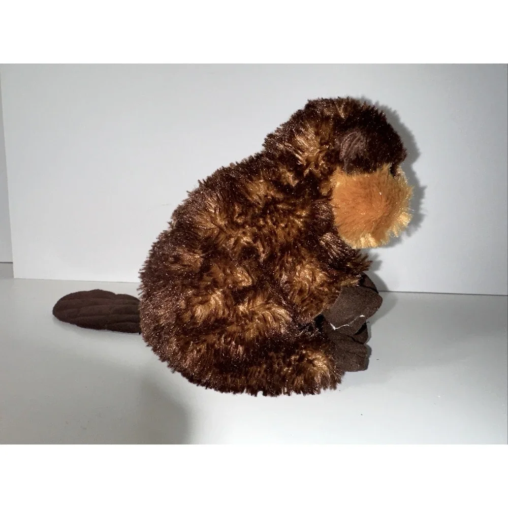 Set Of‎ 2 - Aurora Flopsies Collection BEAVER Soft & Cuddly Plush Stuffed Animal